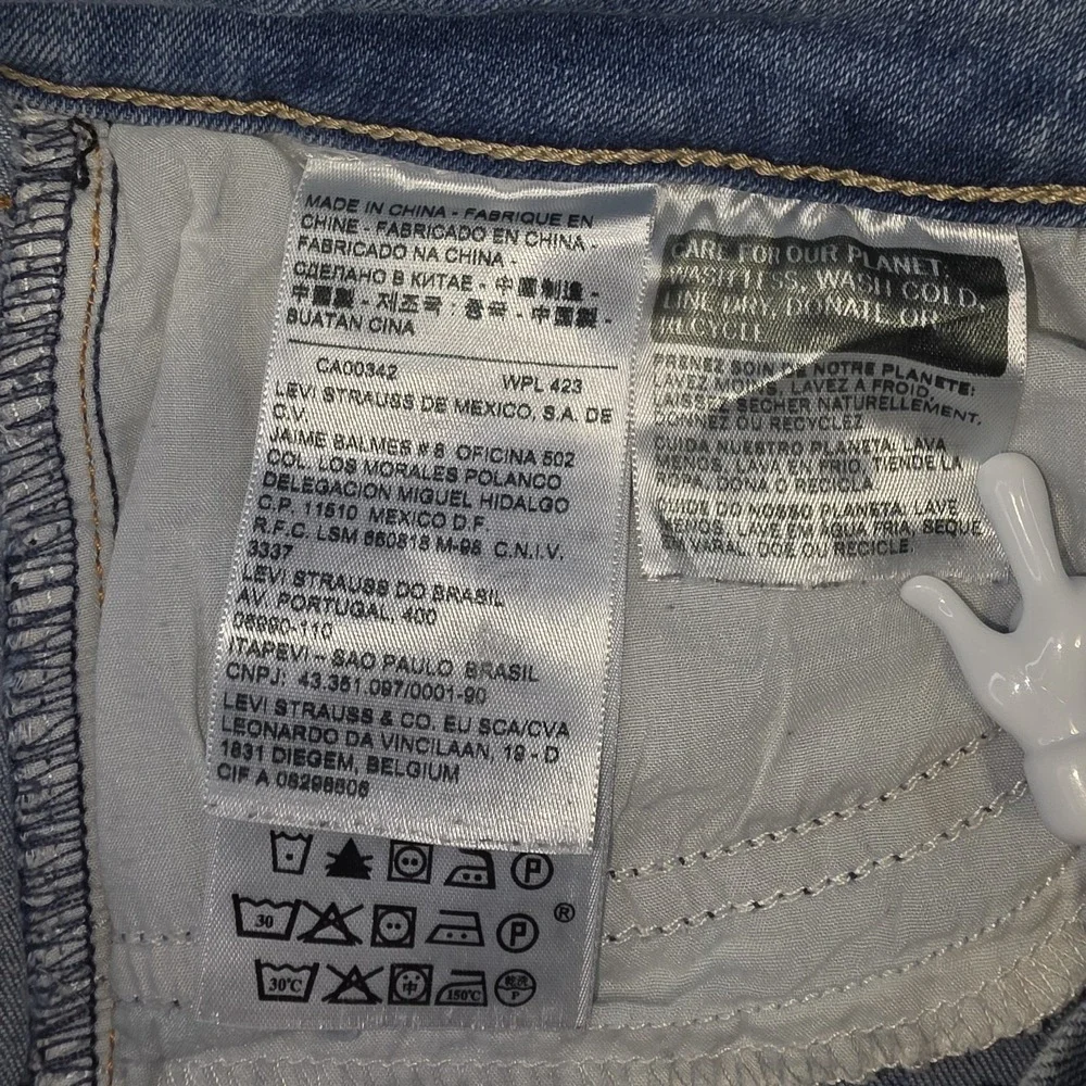 Levi's 711 Skinny Jeans Womens 27x30 Light Wash Stretch Denim Mid Rise